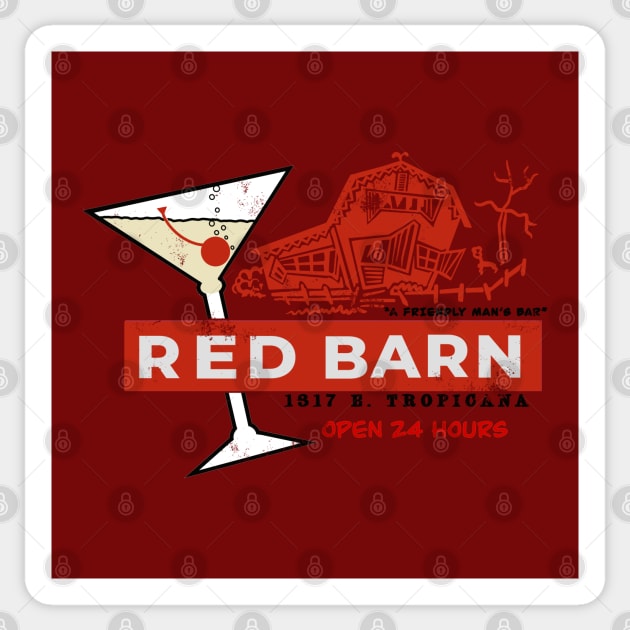 Vintage the Red BarnGay Bar Las Vegas Sticker by StudioPM71